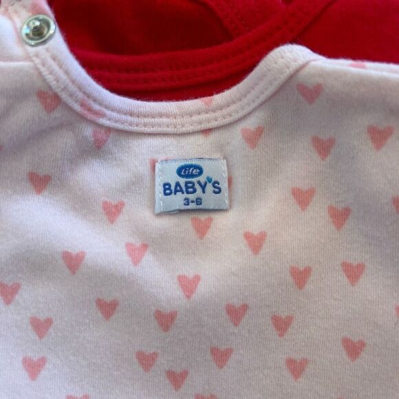 Baby Girl Valentine’s Day Four Piece Outfit Bundle Size 3 months Color Red White - Picture 5 of 7